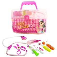 Family Doctor Medical Box Kit Playset For Kids Pretend Play Tools Toy Set