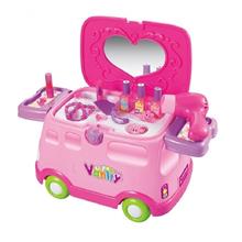 Vanity Vehicle 2 in 1 Playset Dressing Table Car Pretend Play for Kids Dress U