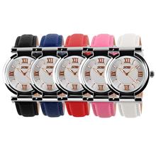 SKMEI 9075 Ladies's Fashion Elegant Genuine Leather Strap Watch