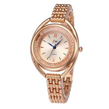 JW Glam Crystal Steel Quartz Wristwatch Fashion Women's Bracelet Watch