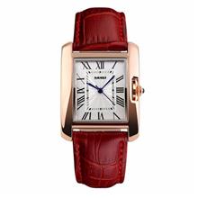 SKMEI 1085 Ladies's Classic Rectangle Dial Leather Watch