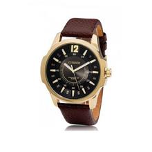 CURREN 8123 Men's Brown Leather Strap Watch