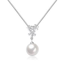 Youniq Pearl Drop 925 Sterling Silver Necklace Pendant