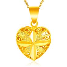 Youniq Premium Open Heart Love 24k Gold Plated Pendant