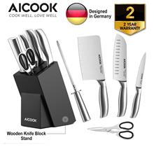 AICOOK KFH001 German High Carbon Stainless Steel X50Cr15 Premium 6in1 Kitchen 