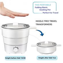Foldable Multi-function Electric Travel Foldable Pot Multi Cooker Steamer Fold