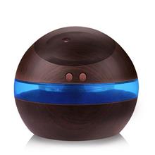 Ultrasonic Mini Desk Home Air Humidifier Air Purifier Aroma Diffuser (Dark Woo