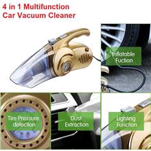 4 In 1 Multifunction Handheld Car Vacuum Cleaner Tire Inflator Pressure Gauge