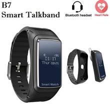 B7 Heart Rate Monitor Bluetooth Headset Smart Talkband Watch