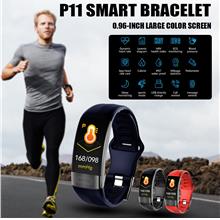 P11 PPG+ECG Heart Rate Blood Pressure Monitor Activity Fitness Tracker Smart W