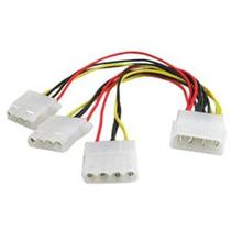 4 Pin IDE Molex Male 1 to 3 Female Y Splitter Power Supply Cable for DVD HDD