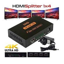 4 Port 4K 3D HDMI Splitter with UK Power Adapter for Projector Monitor 1 in 4o