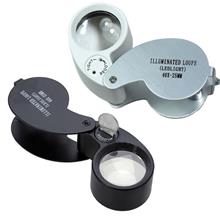 Magnifier 40X 25mm Glass Portable Zoom Loop Magnifying Glass Jeweler Eye Jewel