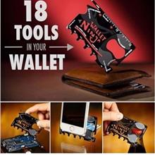 Ninja Wallet 18 in 1 Credit Card Size Tools Multi-Purpose Multi-Function Tool