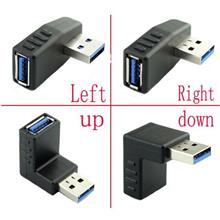 90 Degree Bend Angle USB 3.0 A male to female Adapter Connector Angle Extensio