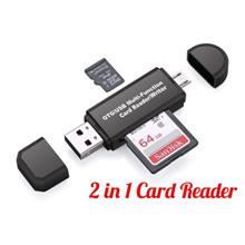 2 in 1 Card Reader Universal USB 2.0 OTG Micro Sd TF/SD Card Reader Phone Flas