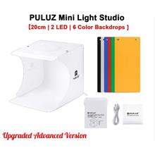 PULUZ 2 LED Light Photo 20cm Lighting Studio LightBox Shooting Tent Box Kit