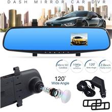 FHD 1080P In Car Rear View Mirror Dash DVR Recorder Camera Monitor