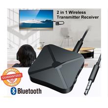 Bluetooth 2 in 1 Wireless Transmitter Receiver Stereo Audio Adapter AUX Car St
