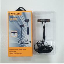 Magnet Wireless Bluetooth Sports Earphone Headphone Bullet Dark Grey Clearance