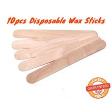 10 Pcs Wooden Spatulas Body Hair Wax Removal Sticks Waxing Disposable Sticks