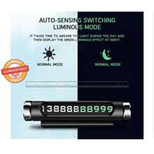 Car Temporary Parking Card Phone Number Plate Luminous Magnetic Adsorption Aut