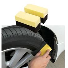 2 Pcs Auto Car Wheel Tyre Cleaning Dressing Waxing Polishing Brush Sponge Tool