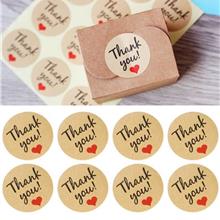 120x Thank You Stickers Labels Sealing Craft Wedding Favours Letters Card Gift