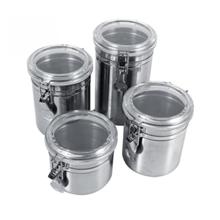 Stainless Steel Sealed Container Jar Kitchen Coffee Sugar Tea Storage Pot