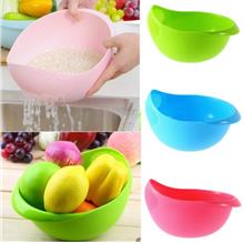 Drain Basket Washing Kitchen Clean Rice Vegetable Device Bowl