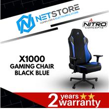 NITRO CONCEPTS X1000 GAMING CHAIR (BLACK BLUE) - C-X1000-BB