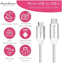 Power Falcon USBC-M Fast Charging MicroUSB to USB-C Charging &amp; Data Cable