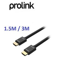 PROLINK HMM280 1.5M / 3M VIDEO PREMIUM WIRE RANGE CABLE HDMI TYPE A PLUG TO HD