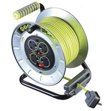 Masterplug PRO-XT OTMU30134SL-PXA Metal Open Reel 4 Sockets Extension 30M