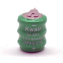 KWAIR 3.6V 80mAH NiMH battery leg pin rechargeable pack Ni-MH