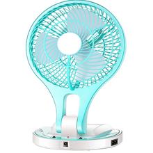 MINI PORTABLE FAN 2IN1 WITH LED LIGHT RECHARGEABLE DESK LAMP