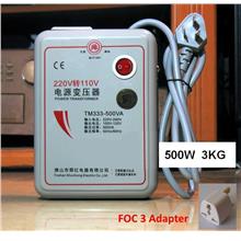 220v to 110v 500W Step Down Voltage Converter Transformer for Wii U