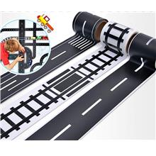 MiDeer Railway Highway Road Play Tape DIY Traffic Stickers Adhesive Removable