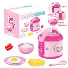 Realistic Role Play Set Kitchen Set LED Melody Electric Rice Cooker Pretend Pl