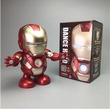 Ironman Kids Toy Dance Hero Robot With LED Music Dance Marvel Avengers