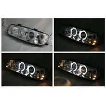 Fiat Punto 99-03 Chrome Projector Headlamp with Ring