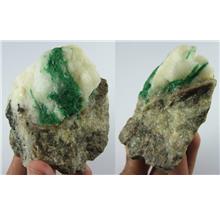 Huge!!! Green emerald rough stone from SWAT Pakistan - 1418CT - ER100