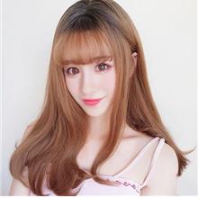 Ready stock medium hair wig yurisa ombre brown