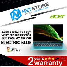 ACER SWIFT 3 SF314-43-R5QX 14” IPS FHD LED R3 5300U 8GB RAM 512 GB SSD