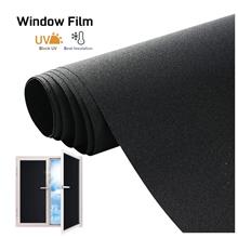 Sun Protection Film, Privacy UV Glass Film Black Heat Resistant Pool Glass Doo