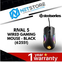 STEELSERIES RIVAL 5 WIRED GAMING MOUSE - BLACK (62551)