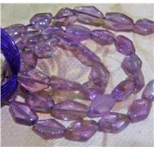 DIY Natural Purple Amethyst Gemstones Diamond Shape Undyed 10mm x 6mm 