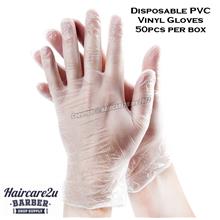 50pcs PVC Vinyl Transparent Disposable Hand Gloves (Powder Free)