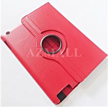 Rotate Multi Stand Leather Pouch Case Cover for Apple iPad 2 3 4 ~RED