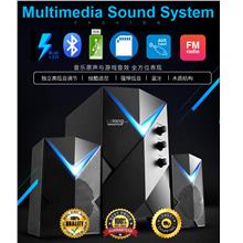 THEBES Multimedia Stereo Sound System WIRELESS BLUETOOTH USB Speakers